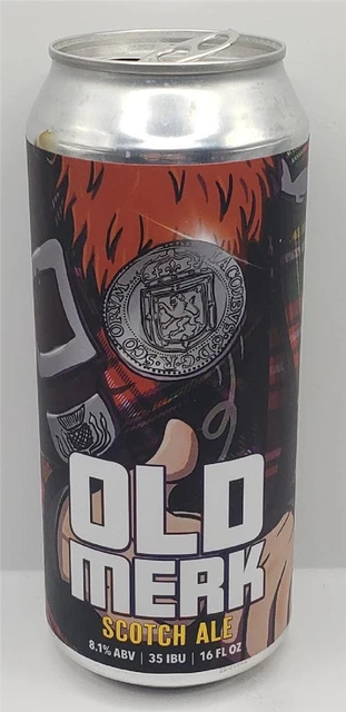 Craft Beer Can Simple Machine Brewing Company Old Merk Scotch Ale Kilt Scotland