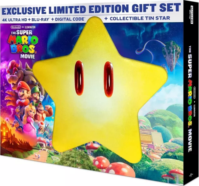 SUPER MARIO BROS. Movie Walmart Exclusive Giftset 4K Blu-ray DVD ...