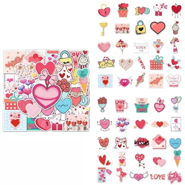 50PCS Waterproof Graffiti Stickers Coated Paper Computer Decals Gift Tag Paper