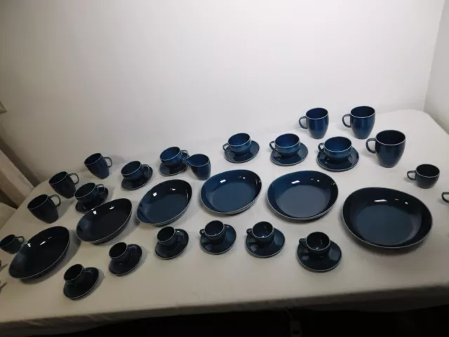 NEW 2018 Rosenthal Junto Porcelain Set Ocean Blue Breakfast Service MOXY Hotel +