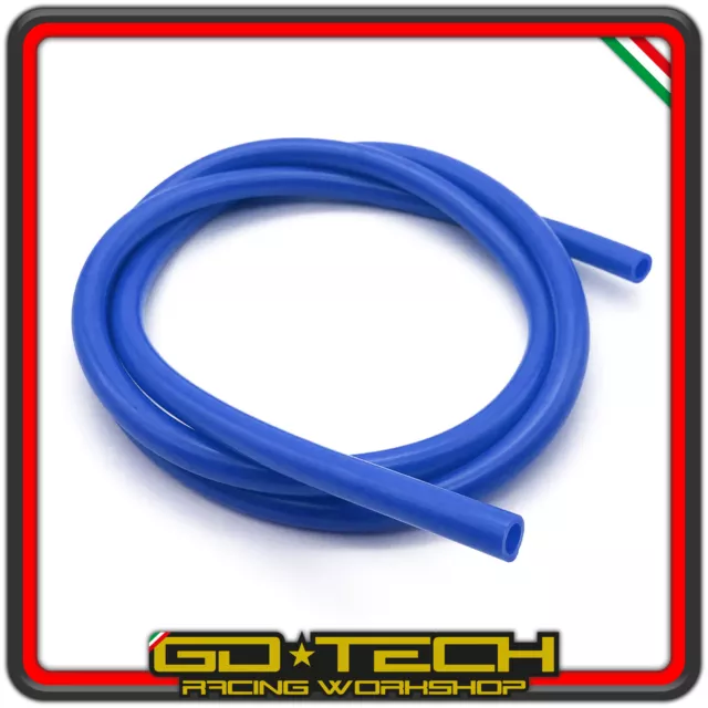 TUBO BENZINA CARBURANTE BLU 5x8mm MOTO SCOOTER CICLOMOTORE 1m INTERNO 5mm