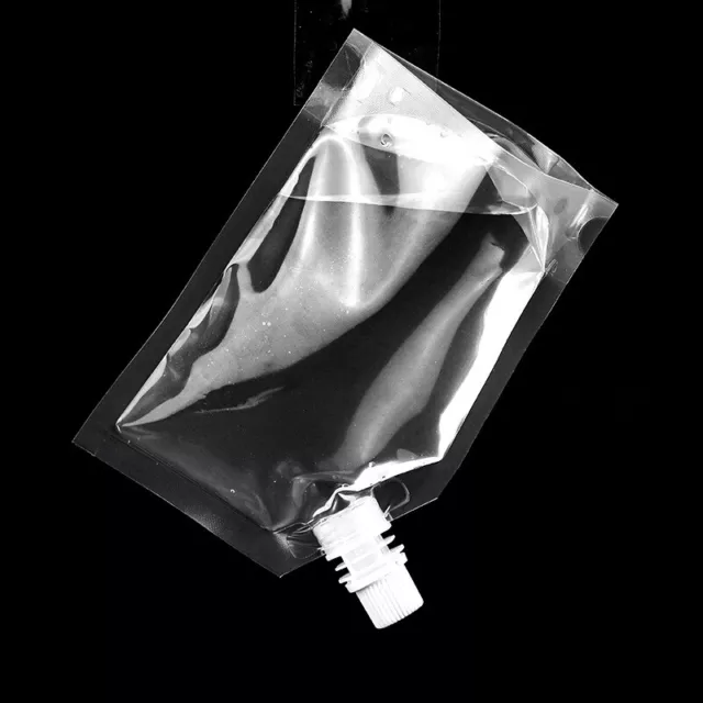 Beverage Bag Plastic Transparent  Bag Milk Juice Suction Nozzle Standing