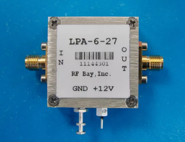 RF Bay 50-6000MHz Wideband RF Amplificateur, LPA-6-27, Neuf, SMA