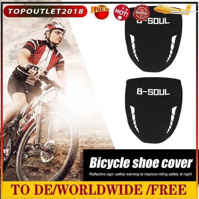 B SOUL 1 Pair Outdoor Cycling Shoe Toe Cover Waterproof Windproof Bike Bicycle