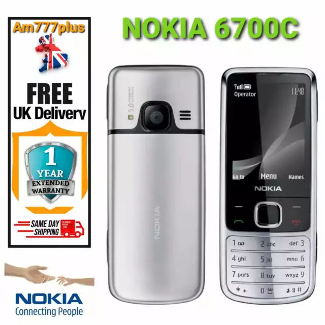 New Condition Nokia 6700 Classic GSM 3G GPS Mobile Phones Unlocked 5MP-*SILVER*