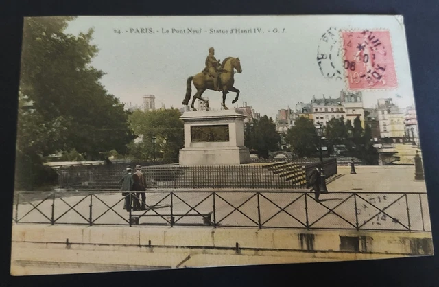PARIS - LE PONT NOTRE-DAME tel qu'il était au 18eme siècle - Gravure du