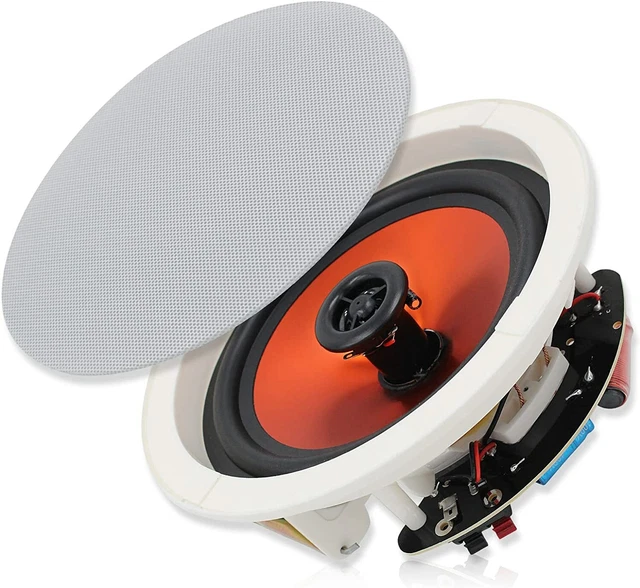 HERDIO 6.5& CEILING Speakers 4-Pack 600W Total 2-Way Flush Mount Home ...