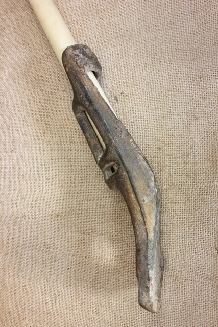 Old 1" Flag Pole bracket holder rustic EXTRA heavy duty cast iron galvanized 3