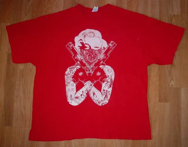 Marilyn Monroe ORIGINAL GANGSTER Men's T-shirt Guns Outlaw