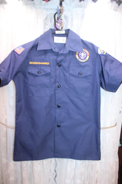 Boy Scouts of America Uniform Blue Medium Short Sleeve  Youth Shirt