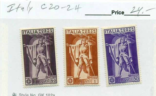 ITALY #C20-2, Mint Hinged, Scott $24.00
