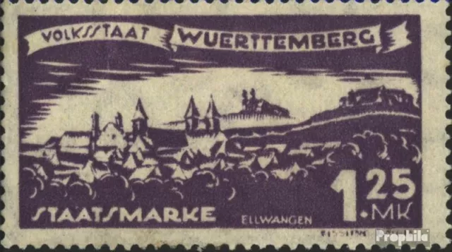 Württemberg D279 Gefälligkeitsentwertung gestempelt 1920 Abschiedsausgabe