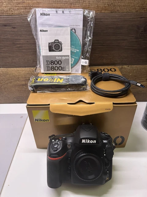 【MINT, BOXED S/C 5474】Nikon D800 36.3MP Digital SLR DSLR Camera 