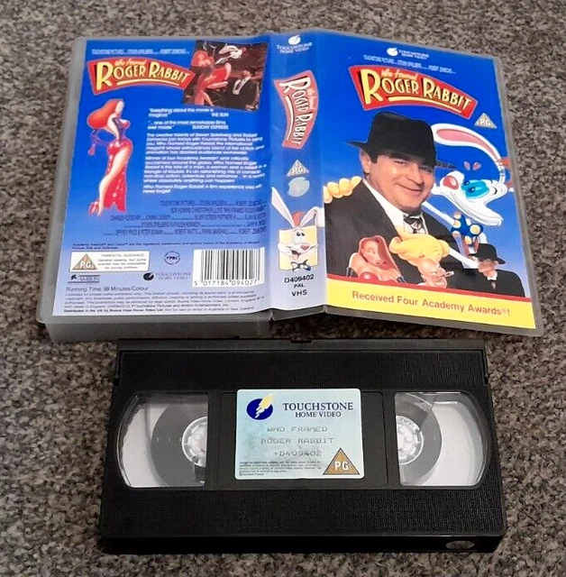 WHO FRAMED ROGER Rabbit Bob Hoskins Pal Vhs Video Kids Children £2.50 ...