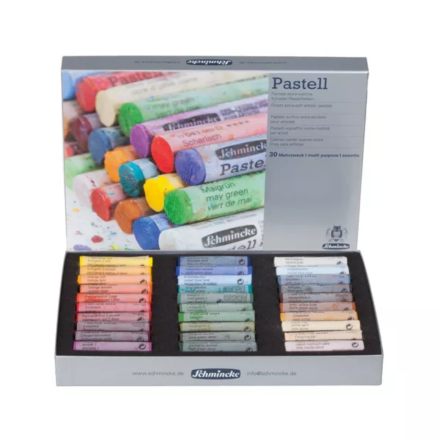 Schmincke Pastellfarbe Pastell Kartonset Mehrzweck mit 30 Pastellstifte