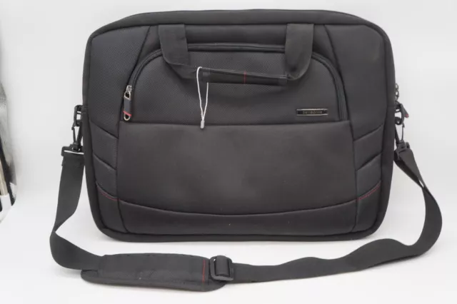 Samsonite Laptop Briefcase Bag Classic Toploader- Black w/ Shoulder Strap