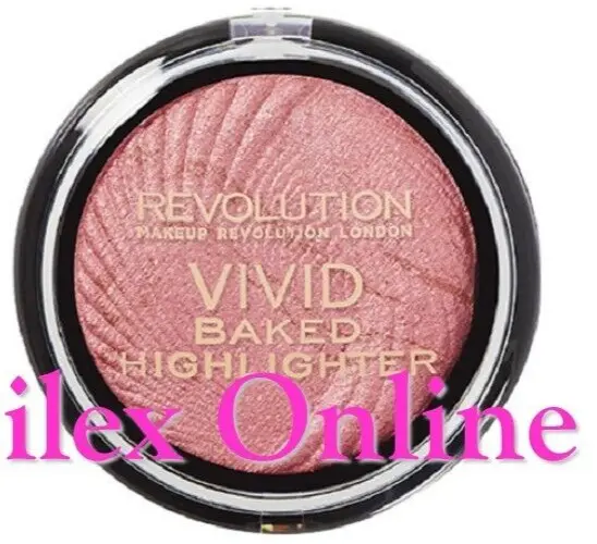 Make Up Revolution Vivid Baked Highlighter #Rose Gold Lights *New & Sealed*