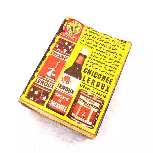 Antique Box Match Empty Advertising Chicory Leroux Treasure Of Health