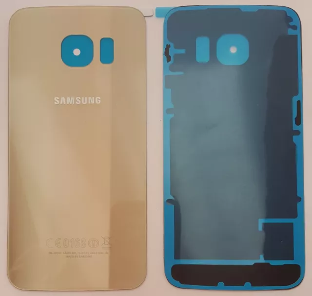 Samsung Galaxy S6 Edge SM-G925F Akkudeckel Backcover Glas Gold Platinum
