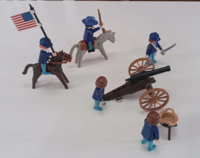 Playmobil Canon Western Vintage – Armée US, Sudiste – Personnage Chariot