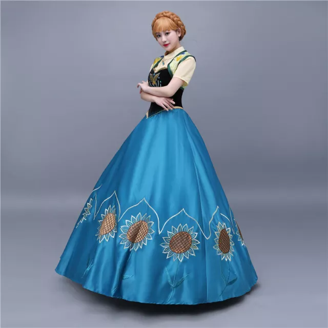 Frozen Anna Elsa Disney Cosplay déguisement robe princesse longue robe... 3