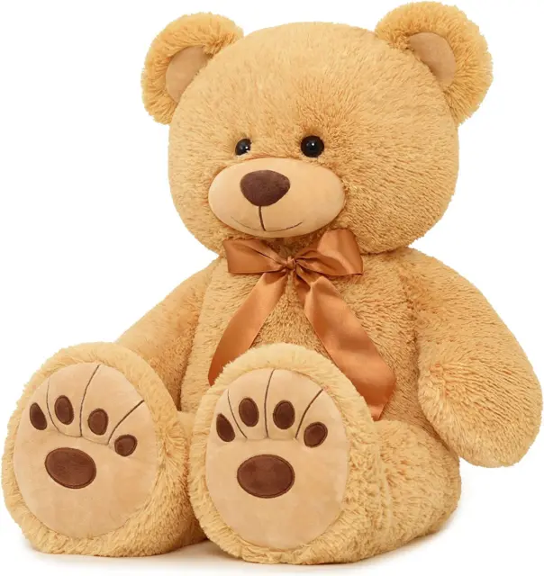 Giant Teddy Bear Stuffed Animal, Big Teddy Bear Life Size, 36In Large Teddy Bear