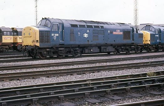 ORIGINAL COLOUR SLIDE of 37229 BR class 37 diesel loco £2.25 - PicClick UK
