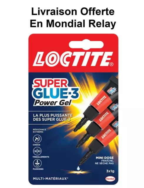 LOT REVENDEUR SOLDERIE, 1 boite de 24 pack de 3 Loctite Super Glue-3 gel 3x1g