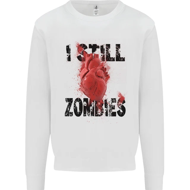 Felpa maglione bambini I Still Heart Zombies Apocalypse