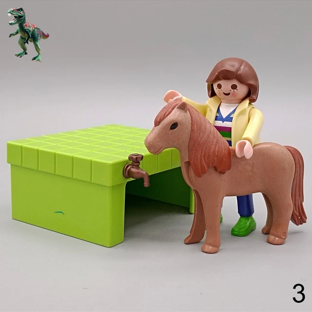 PLAYMOBIL FIGURA VETERINARIA Pony Caballo Mesa Lavado Clinica