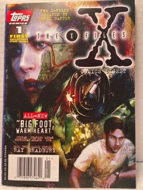 X-Files Digest 1 Topps Comics 1995 Scully and Mulder FBI Comic Book Collectors