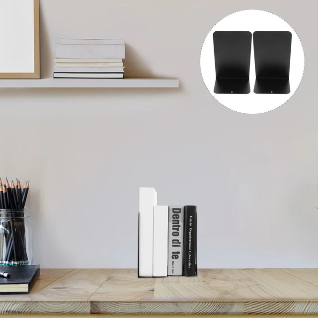 2 piezas soporte para libros soporte para libros metal niño soportes para libros únicos