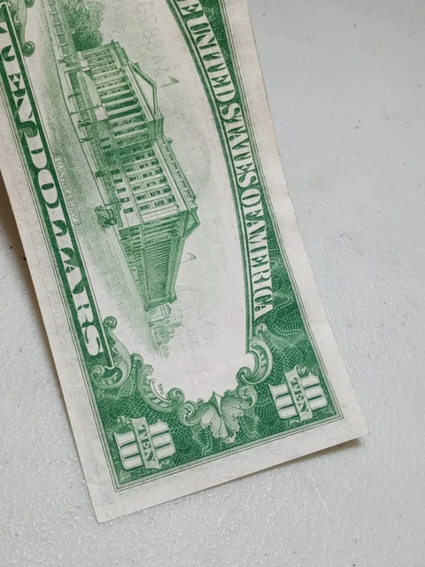 Ten Dollars ($10) Series of 1934 Mule Blue Seal Silver Certificate 5