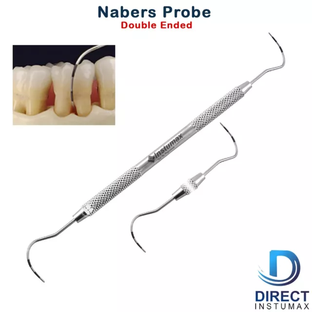 Dental Nabers Probe Periodontal Color Coded Diagnostic Depth Furcation Lesions