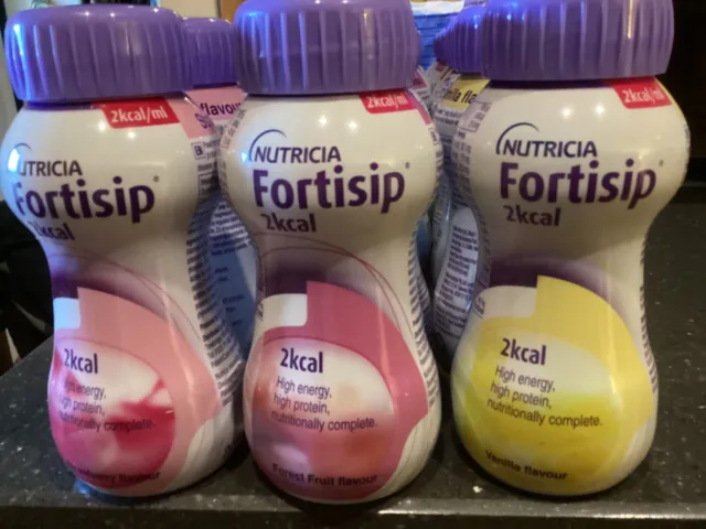 Nutricia Fortisip Supplement 24x200ml Bottles THREE Flavours Brand New