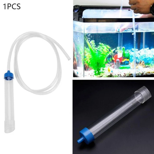 Aspiradora de sifón de agua sifón para tanque de peces acuario bombas Chan D2S3