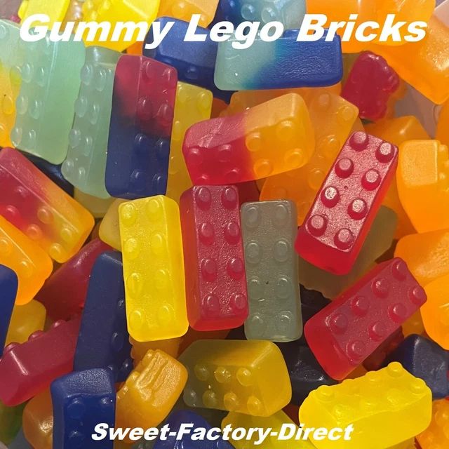 GUMMY JELLY LEGO Blocks Bricks Building Play Novelty Sweet Soft Gummies