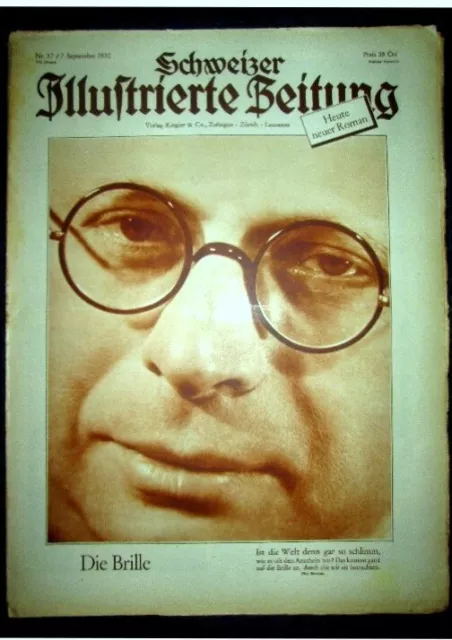 Schweizer Illustrierte Zeitung 1932 – Herriot, Lyon, Chômage, Train, Genève, Cervin – édition Originale