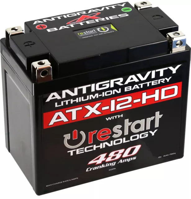 Restart Lithium Battery ATX12-HD-RS 480 CA Antigravity AG-ATX12-HD-RS
