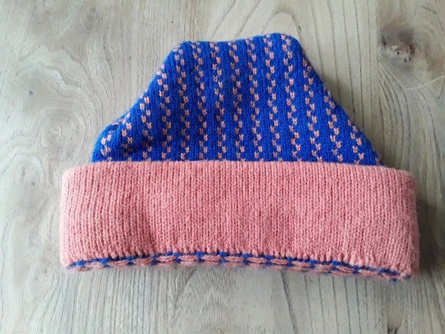 Authentic & Rare Vintage Ken Dickinson Ski Hat Wool Scotland Small Ladies Child