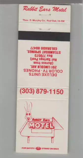 Matchbook Cover - Rabbit - Rabbit Ears Motel Steamboat Springs, CO