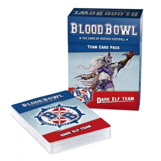 BLOOD BOWL DARK ELF TEAM CARD PACK Neuf | 5011921158355