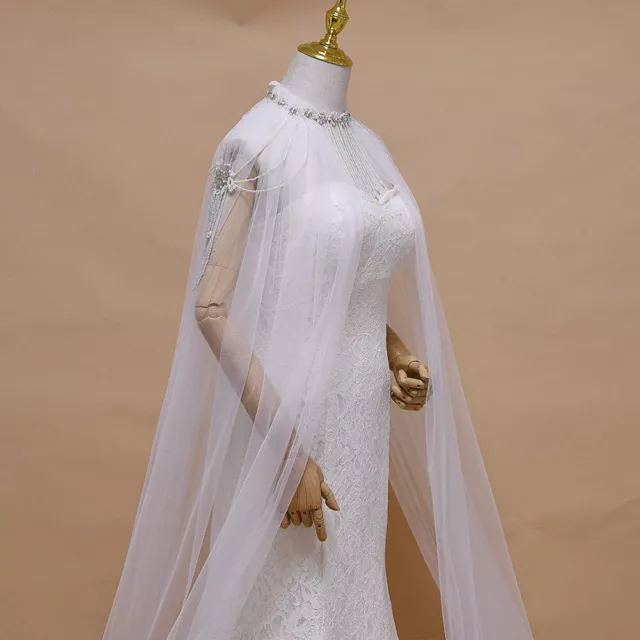 Mesh Costume Bridal Cape Veil Bride Outfit Lace Shoulder Grace