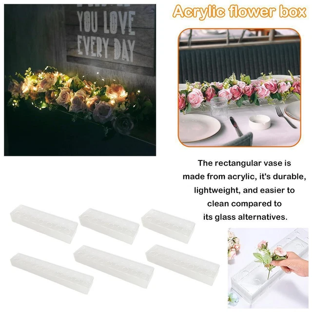 Qussse 5 vasi in cartone per matrimonio, a forma di colonna di fiori, pieghevole, colore bianco, decorazione per matrimoni, feste, giardino, 20/40/60/80/100 cm