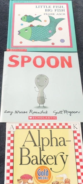 Little Fish Big Fish, Spoon, Alpha-Bakery by Gold Medal Flower, Children's Books