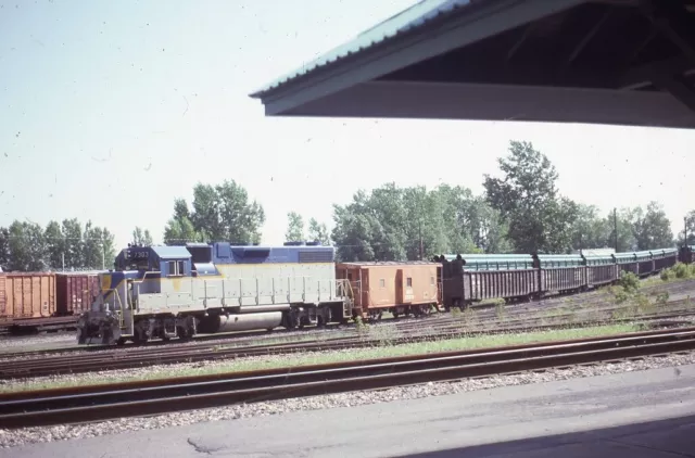 D&H DELAWARE AND HUDSON Railroad Train Locomotive 7303 Original 1993 Photo Slide