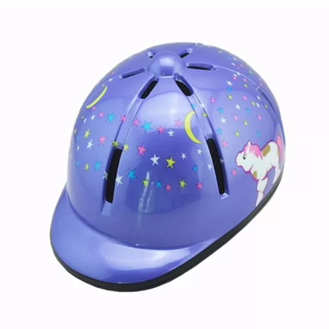 Kids/Childs/Toddlers Adjustable Horse Riding Hat Ventilated Helmet blue New TOP