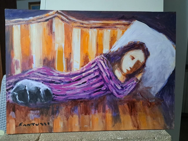 Eliano Fantuzzi  Olio Su Tela 50X70.