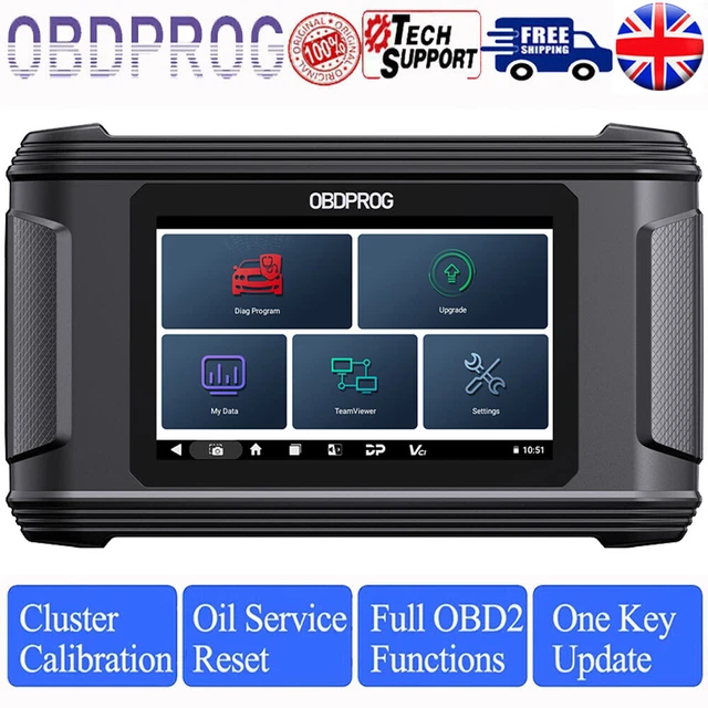 OBDPROG M500 DIAGNOSTIC Mileage Odometer Correction Oil Reset Tool Code ...