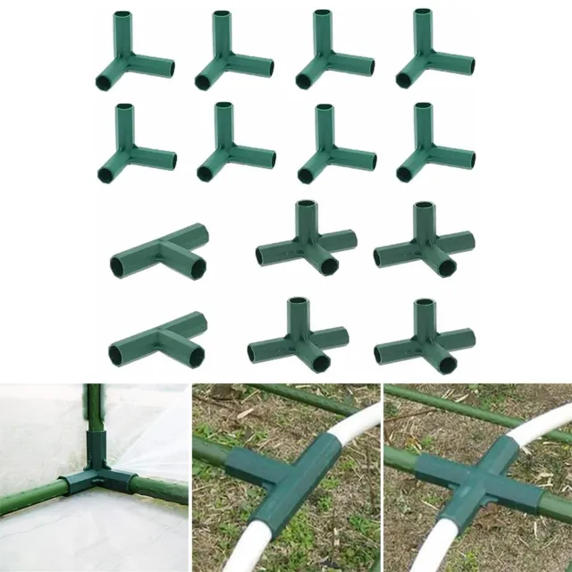 Asegure la estabilidad con 14 piezas de accesorio de PVC para marco de invernadero 3 tipos disponibles